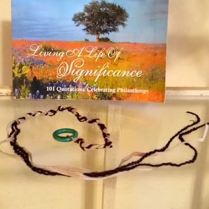 Handmade Faux Leather Bookmark